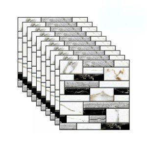 StickMarble, naklejki ścienne 3D o wyglądzie marmuru (10 szt.)