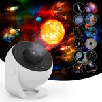 Planetarium, nocny projektor, który pokazuje 12 różnych typów galaktyk, konstelacji i planet