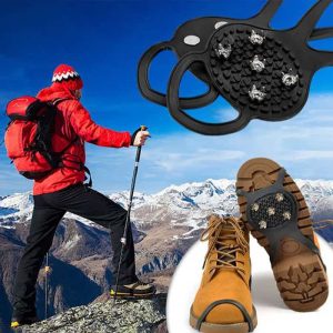 Crampons, uniwersalne raki zapewniające przyczepność (2 sztuki)
