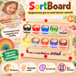 SortBoard, zabawka dydaktyczna do sortowania i nauki kolorów